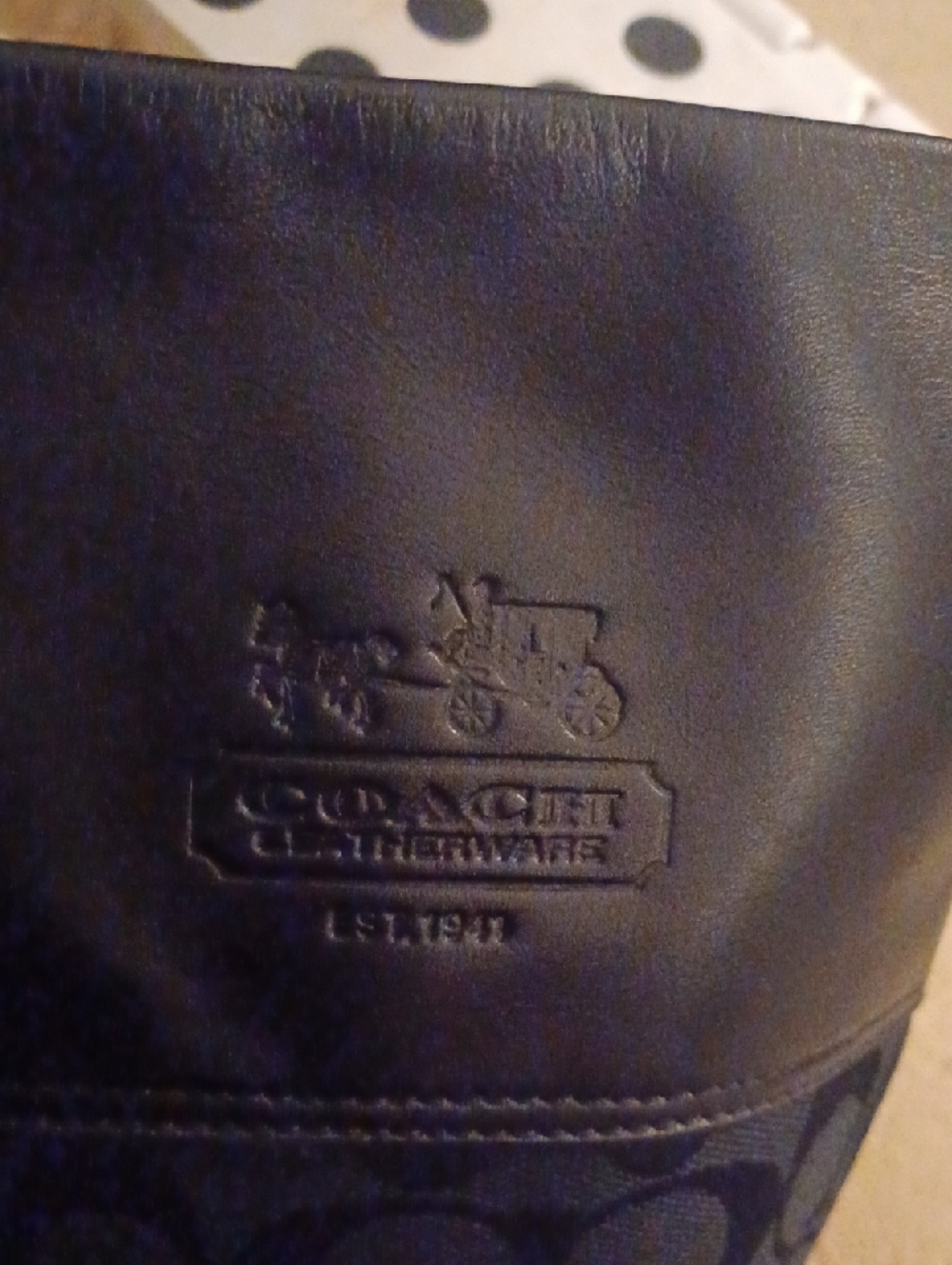 Coach Chrissi Signature Knee-High Black Boots Women's 6½ B Leather - Picture 3 of 10